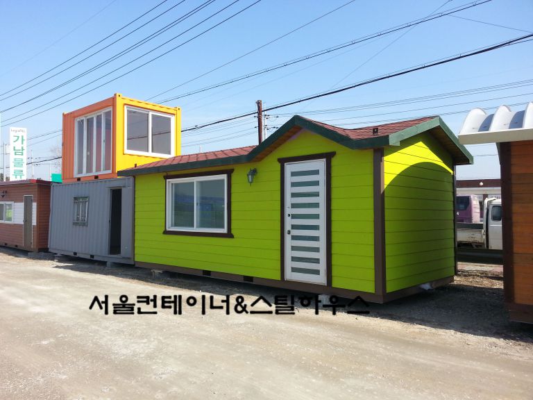   3m7m 시멘트싸이딩 씽글지붕 방가로 - 판매종료, 주문제작 가능합니다.
