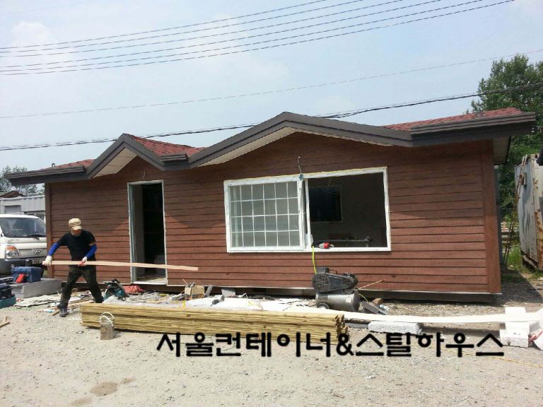   제천 3m*9m방가로 제작모습