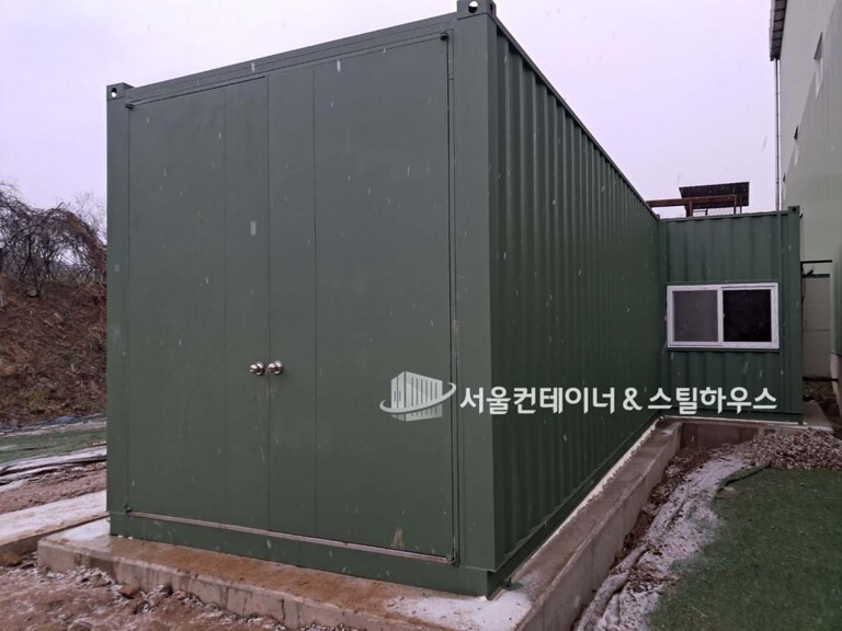 하이큐빅컨테이너 연동형컨테이너 주문제작, 이천시 마장면 출고된 고가 높은 컨테이너입니다. 