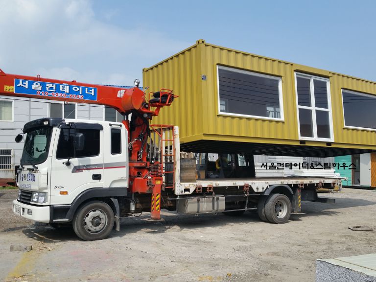   3m9m 분양사무실 컨테이너 상차모습 