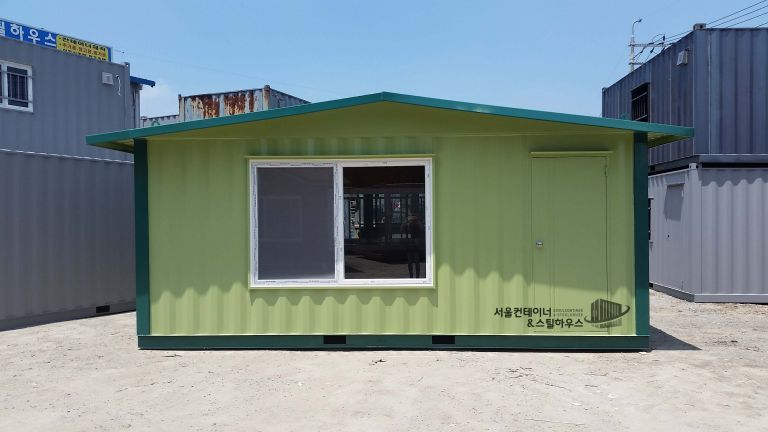 여주 3m*6m 루프지붕 컨테이너 제작 출고