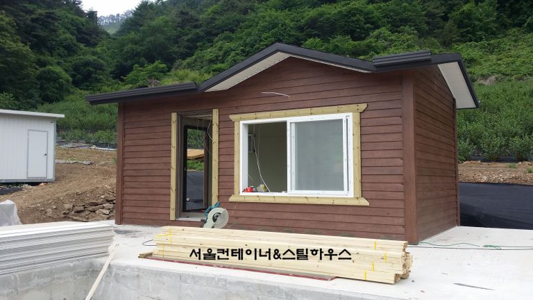   단양 3.3m6m 싸이딩주택 작업현장