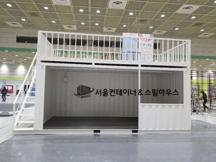 서울 강남 코엑스 행사용컨테이너 주문제작, 빈깡통 전시용컨테이너, 접이식 데크 컨테이너부스 제작