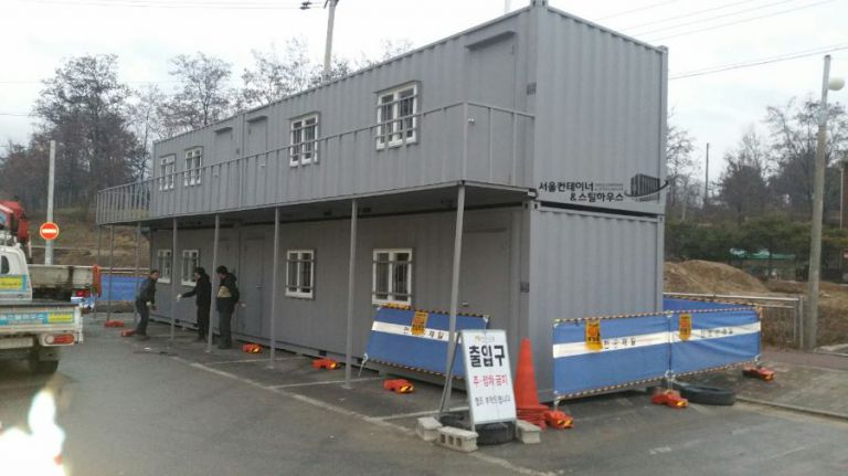 원주 3m*9m 기본 컨테이너 2동, 3m*6m  기본 컨테이너 2동출고, 계단, 오드리바 출장시공