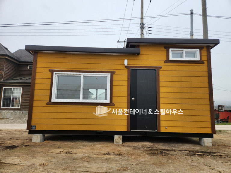 여주 흥천 체류형쉼터 출고, 이동식주택과 컨테이너로 체류형쉼터 조합해보기!