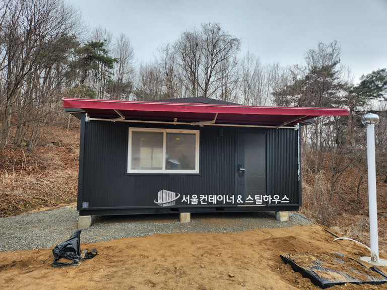 어닝설치하여 농막설치, 여주농막, 이천농막, 일죽농막 서울컨테이너